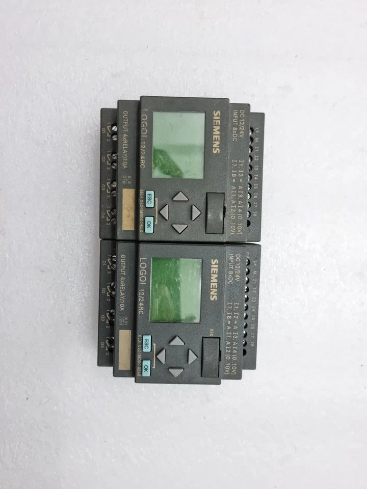 Lot Of 2Pcs Siemens 6ED1052-1MD00-0BA6 Logo 12/24Rc 24Vdc Light on For Parts